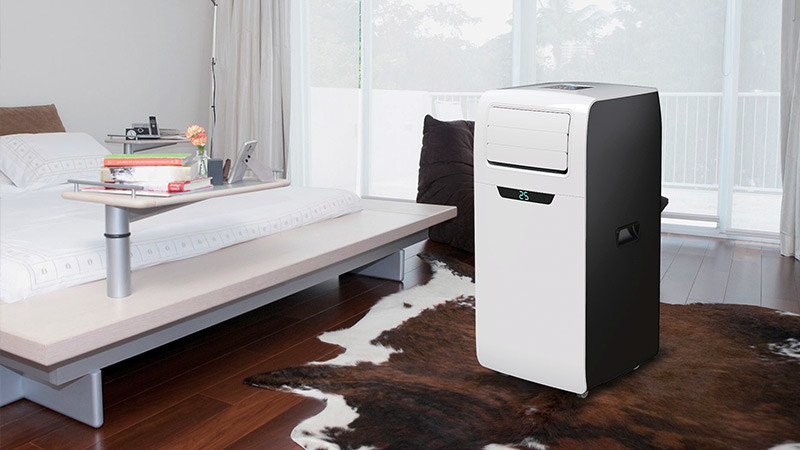 9000BTU unità portatili di aria condizionata con telecomando WIFI, deumidificatore e modalità di sonno