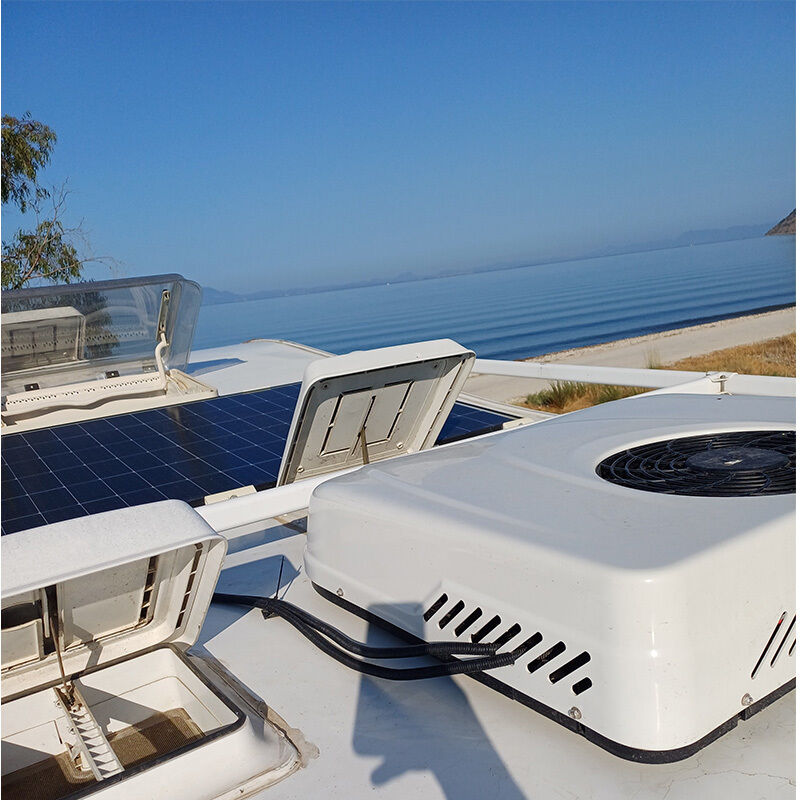 Condizionatore d'aria 12v per auto, roulotte, tetto, camper, condizionatore d'aria Rv, sistemi di climatizzazione per furgoni e camper a 12 Volt